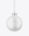 Matte Christmas Ball Mockup