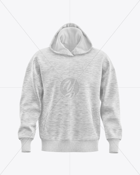 Melange Oversize Hoodie Mockup