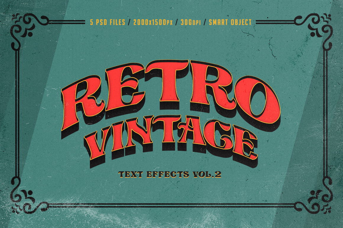 Retro Vintage Text Effects Vol.2