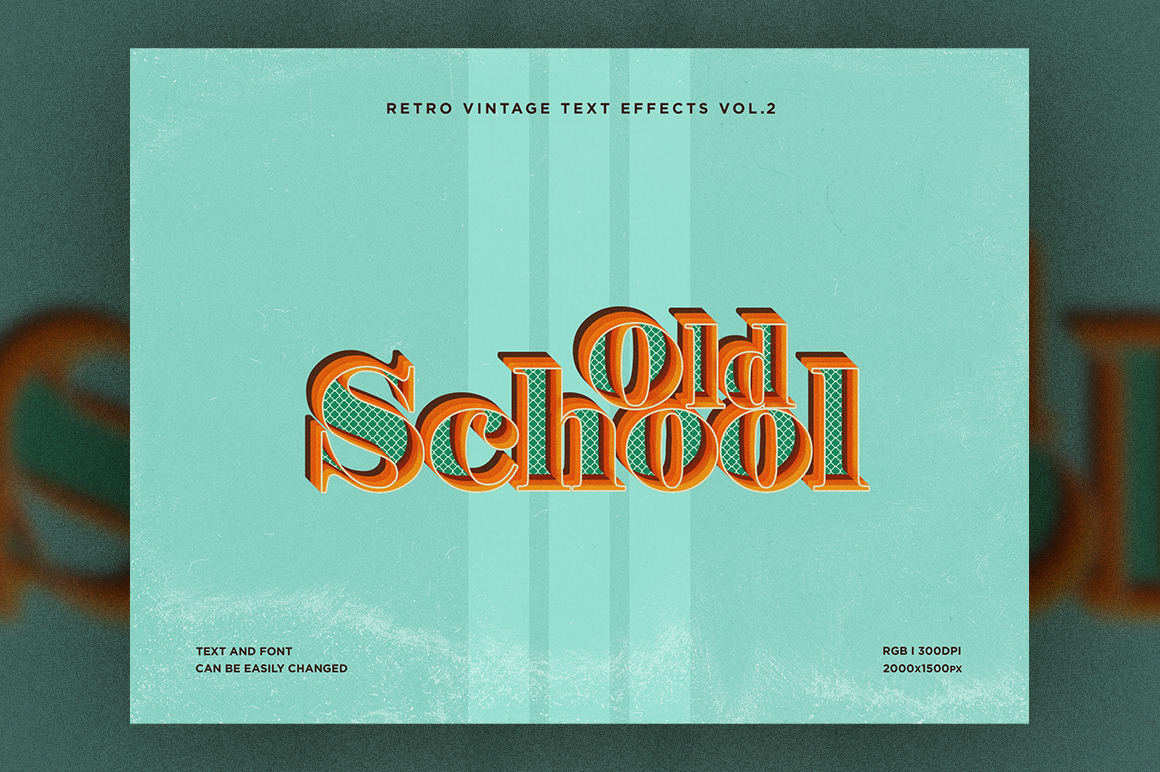 Retro Vintage Text Effects Vol.2