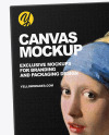 Canvas in a Hand Mockup