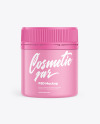 Matte Cosmetic Jar Mockup