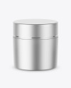 Metallic Cosmetic Jar Mockup Metallic Cosmetic Jar Mockup