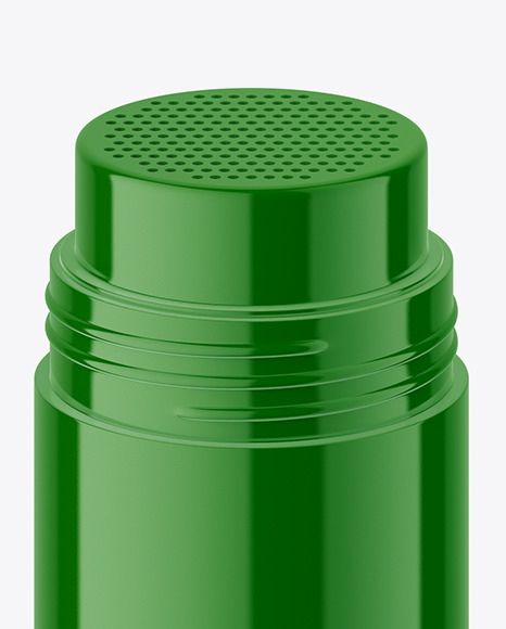 Glossy Plastic Powder Jar Mockup