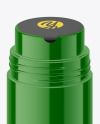 Glossy Plastic Powder Jar Mockup