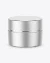 Metallic Cosmetic Jar Mockup