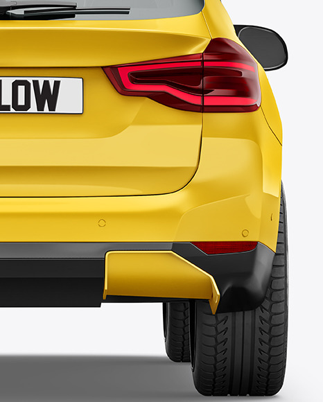 Electric Crossover SUV Mockup - Back View