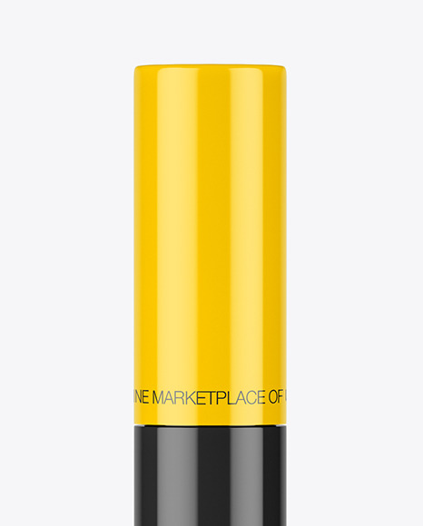 Glossy Mascara Tube Mockup