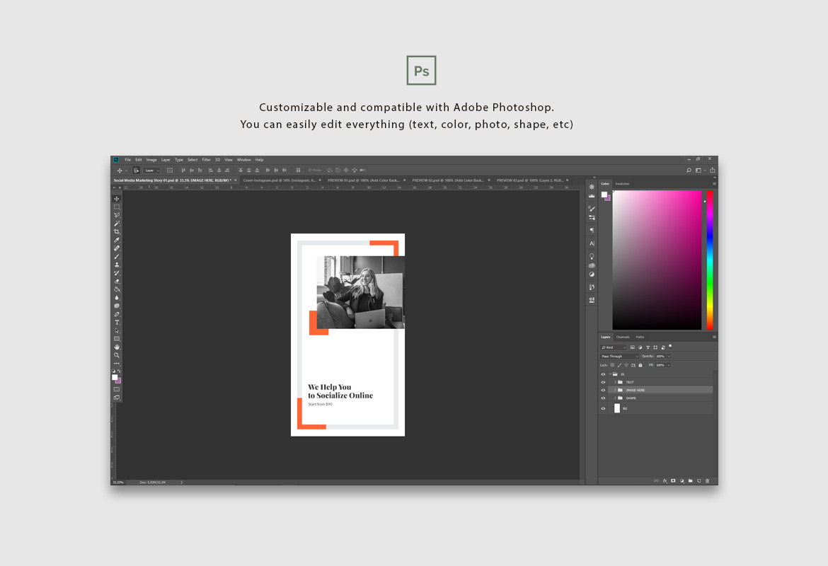 In Square Social Media Marketing Instagram In Square Social Media Marketing Instagram