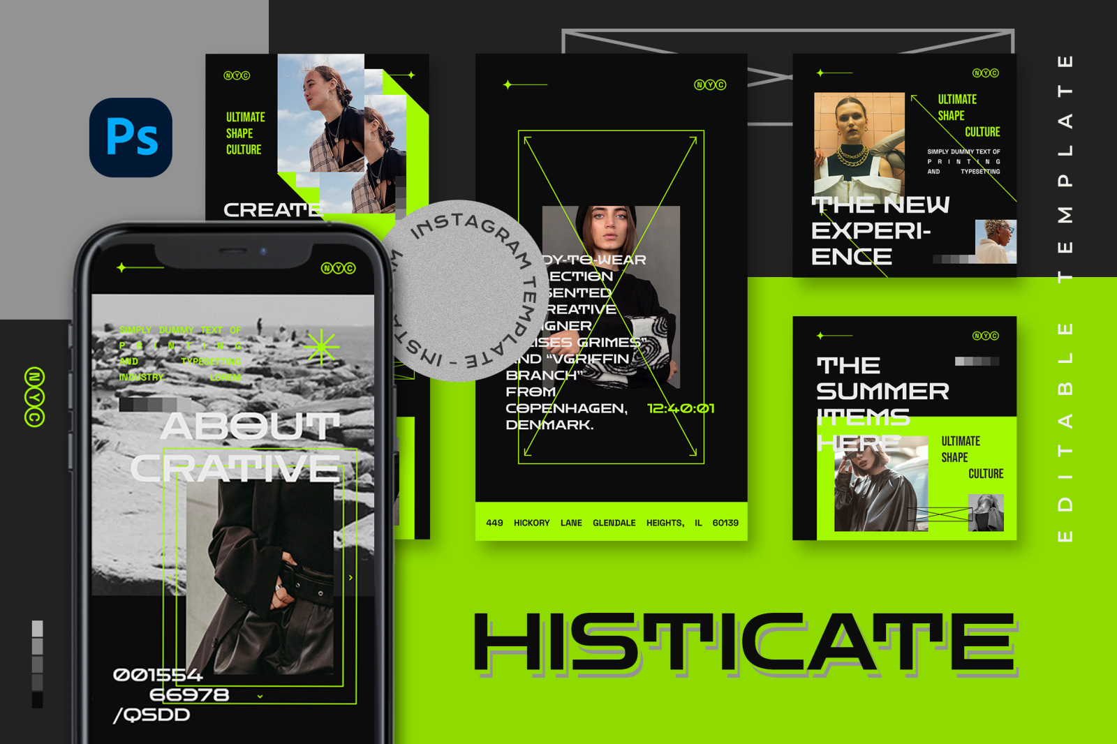 Histicate Instagram Template