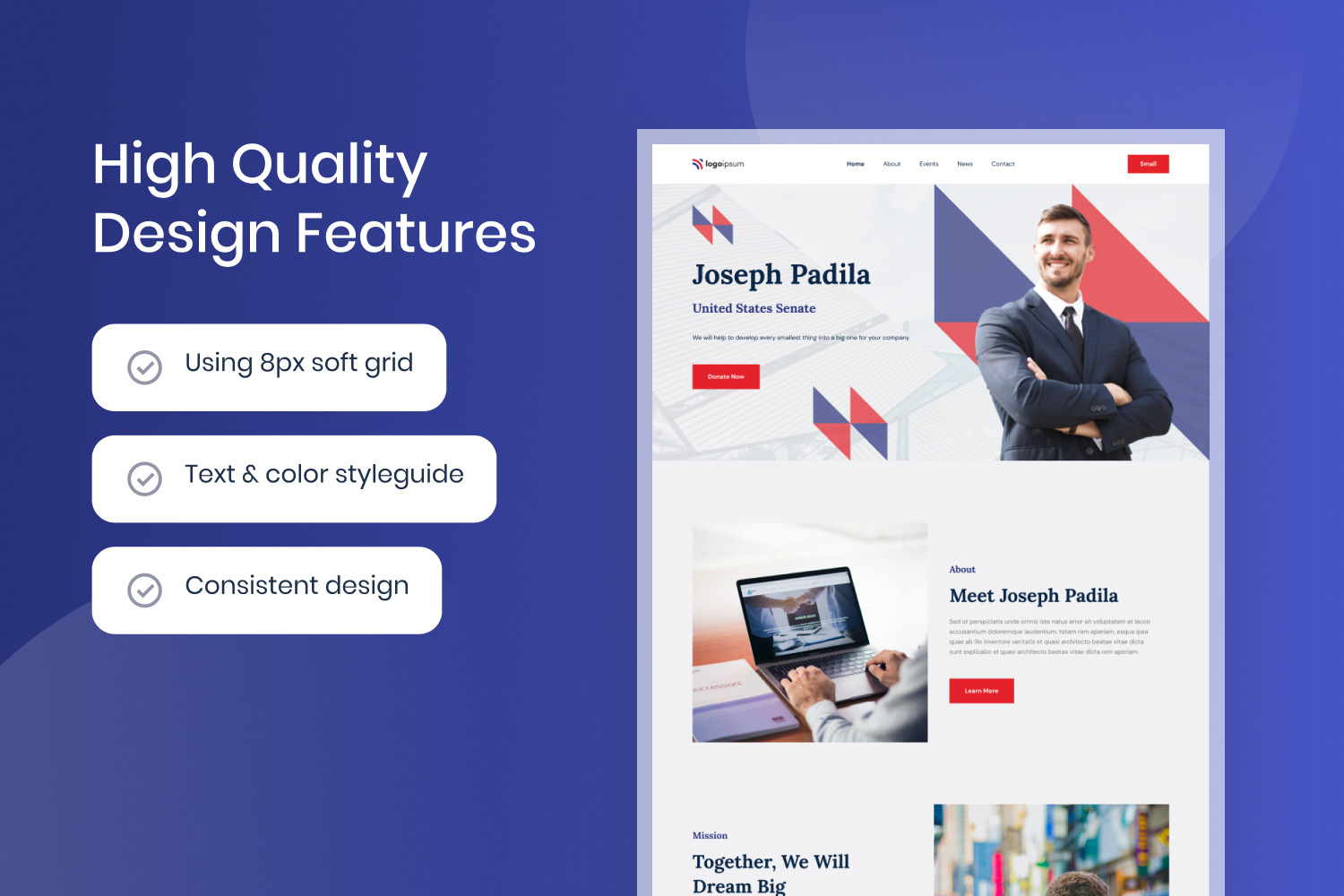 Pulitik Political Website Template