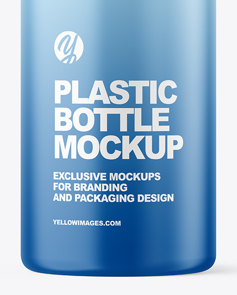 Matte Plastic Bottle Mockup