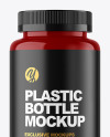 Glossy Plastic Bottle Mockup