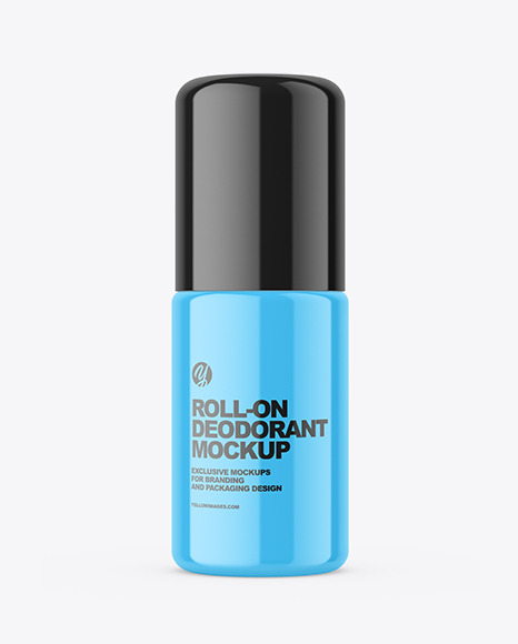 Glossy Roll-On Deodorant Mockup