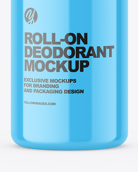 Glossy Roll-On Deodorant Mockup Glossy Roll-On Deodorant Mockup