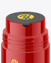 Glossy Plastic Powder Jar Mockup Glossy Plastic Powder Jar Mockup