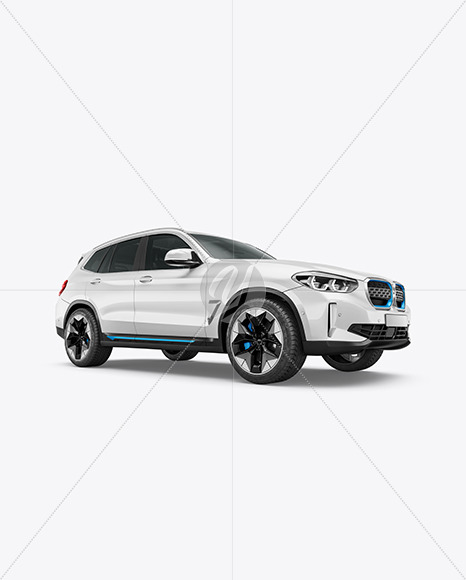 Electric Crossover SUV Mockup - Half Side View