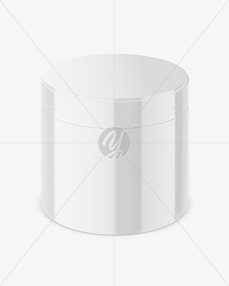 Glossy Cosmetic Jar Mockup