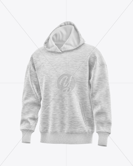 Melange Oversize Hoodie Mockup