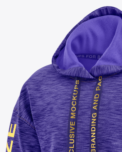 Melange Oversize Hoodie Mockup