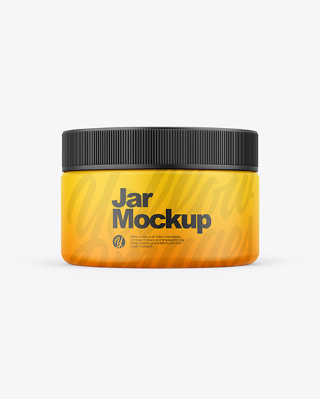 Matte Jar Mockup - Body cream jar