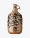 Ceramic Clay Bottle with Handle Mockup
