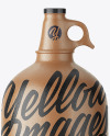 Ceramic Clay Bottle with Handle Mockup