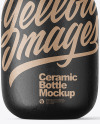 Ceramic Clay Bottle with Handle Mockup