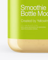 Square Banana Smoothie Bottle Mockup