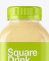 Square Banana Smoothie Bottle Mockup