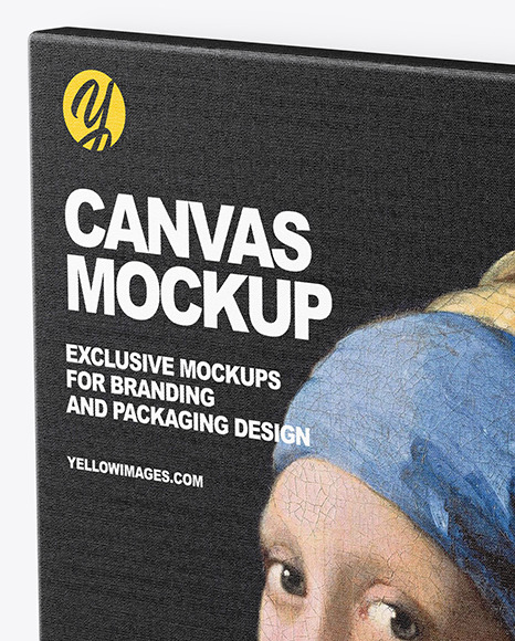 Canvas Mockup - Halfside View