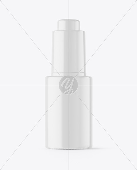 Glossy Dropper Bottle Mockup