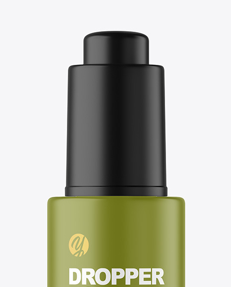 Matte Dropper Bottle Mockup