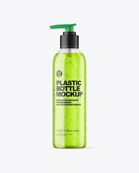 Color Liquid Cosmetic Bottle with Pump Mockup Color Liquid Cosmetic Bottle with Pump Mockup