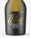 Frosted Green Glass Champagne Bottle Mockup