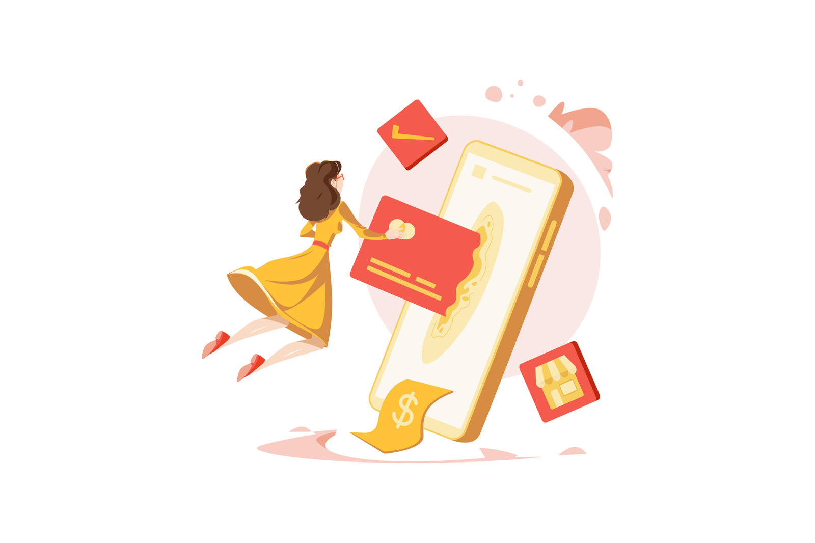M363_Online Shopping Illustrations M363_Online Shopping Illustrations