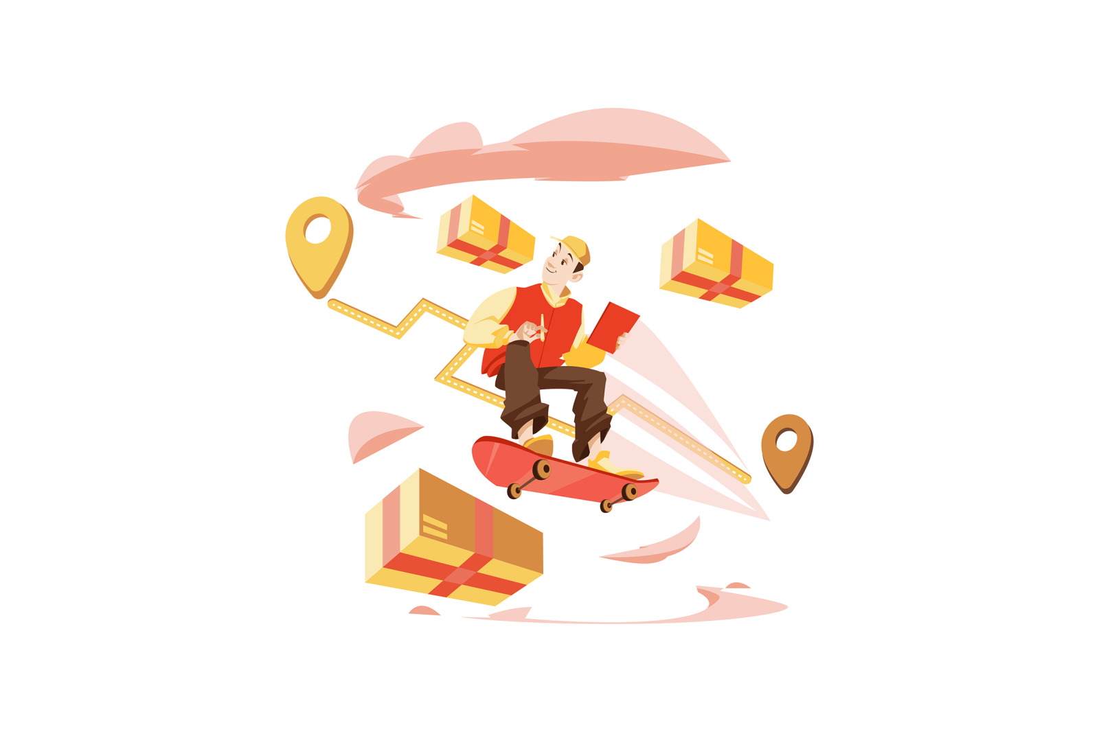M363_Online Shopping Illustrations M363_Online Shopping Illustrations