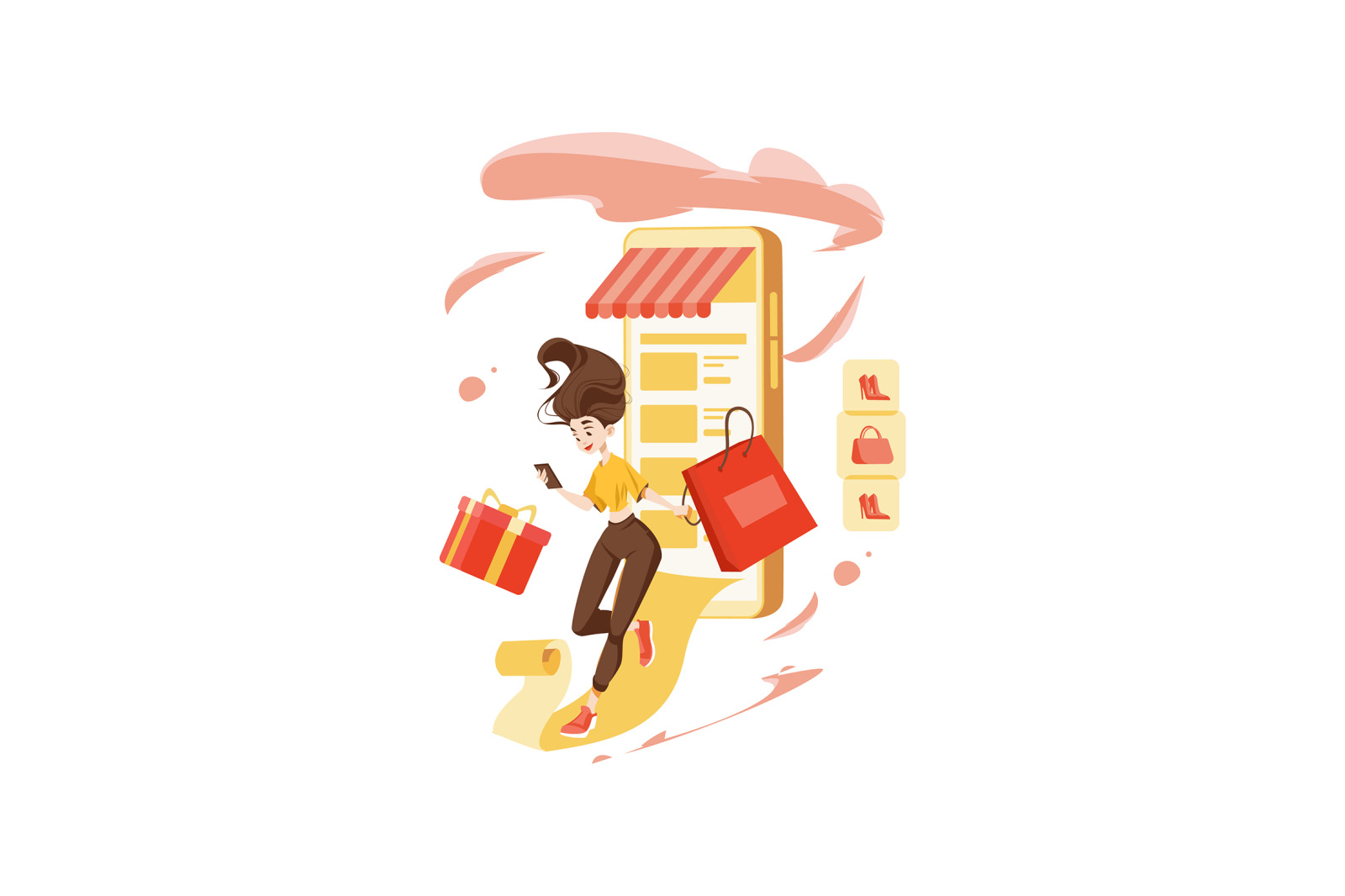 M363_Online Shopping Illustrations M363_Online Shopping Illustrations