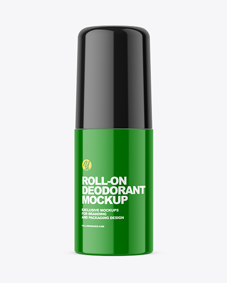 Glossy Roll-On Deodorant Mockup Glossy Roll-On Deodorant Mockup