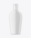 Glossy Plastic Cosmetic Bottle Mockup