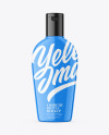 Glossy Plastic Cosmetic Bottle Mockup