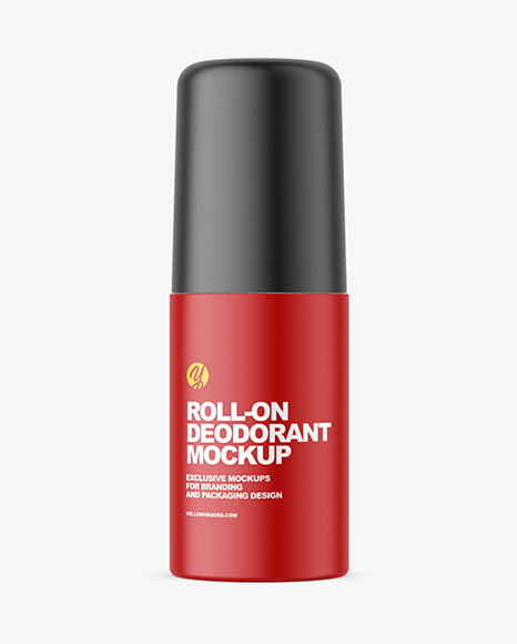 Matte Roll-On Deodorant Mockup Matte Roll-On Deodorant Mockup