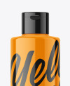Glossy Plastic Cosmetic Bottle Mockup Glossy Plastic Cosmetic Bottle Mockup