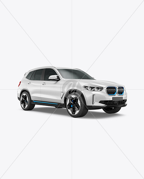 Electric Crossover SUV Mockup - Half Side View