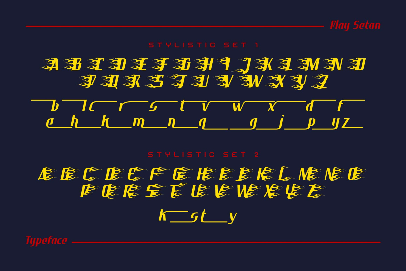 Play Setan Typeface Play Setan Typeface