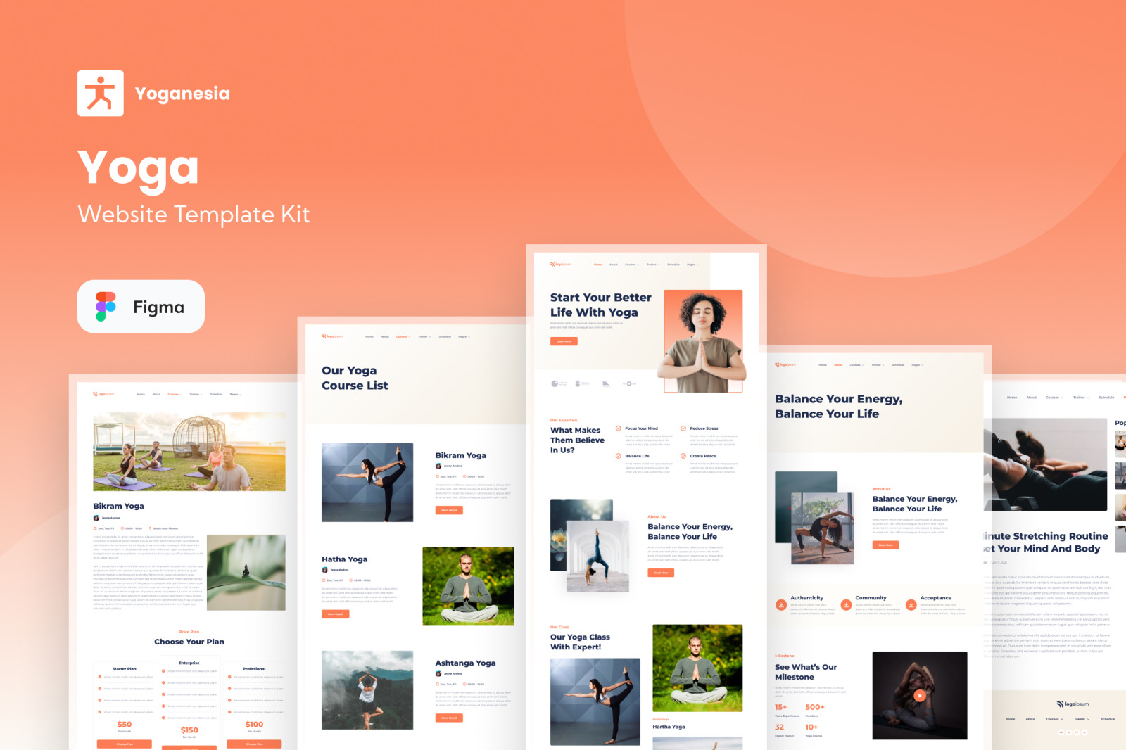 Yoganesia - Yoga Course Website Template