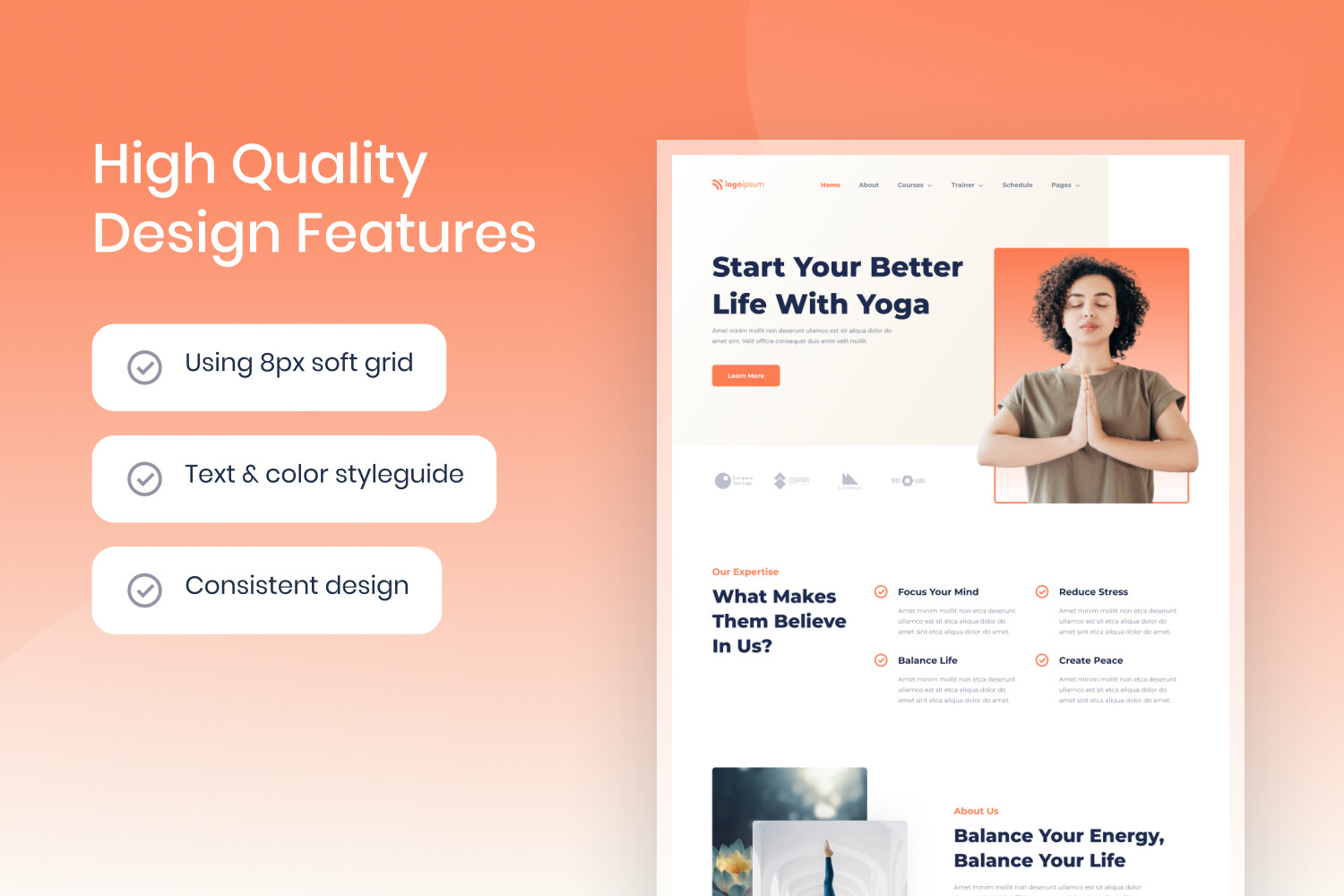 Yoganesia - Yoga Course Website Template