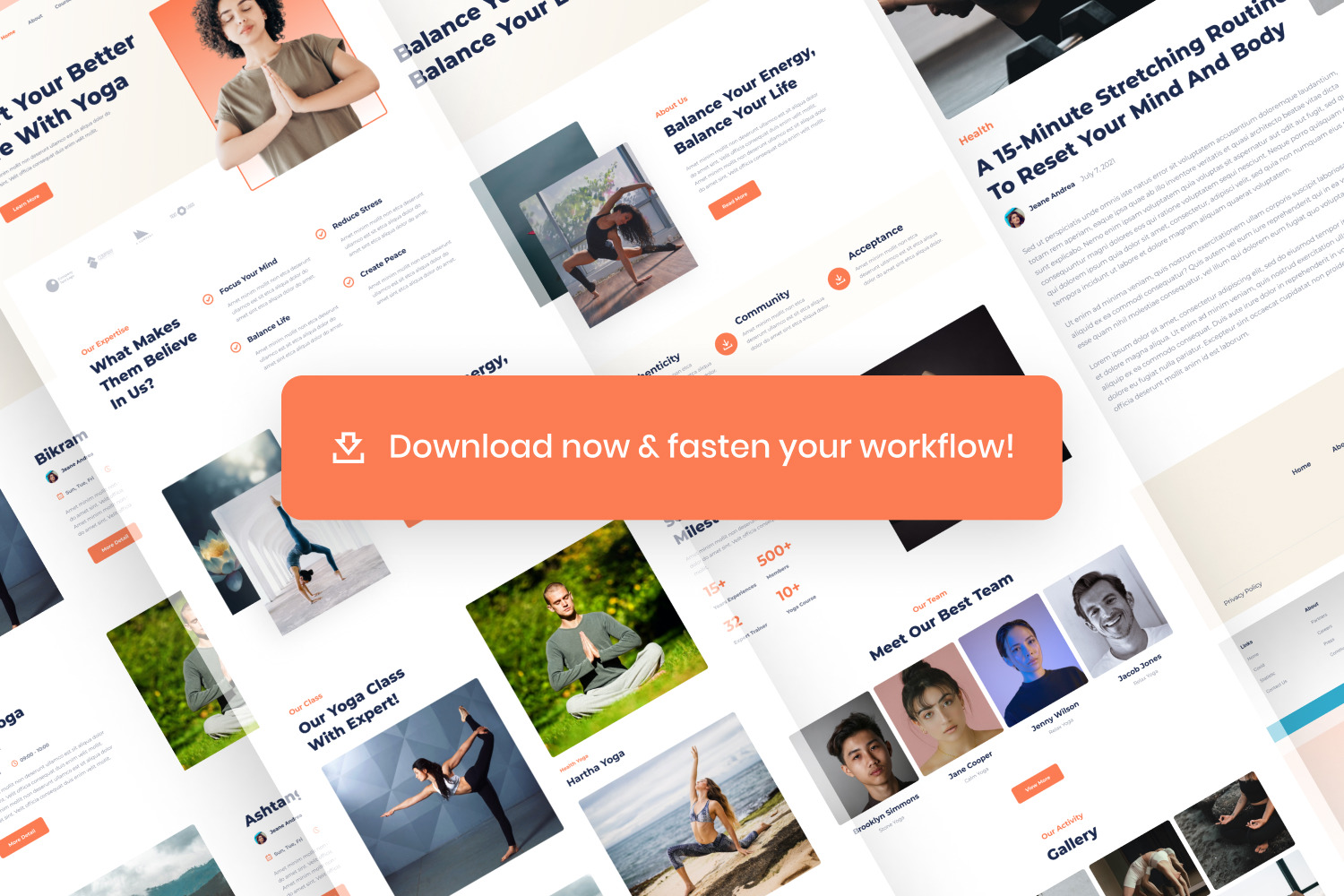 Yoganesia - Yoga Course Website Template Yoganesia - Yoga Course Website Template