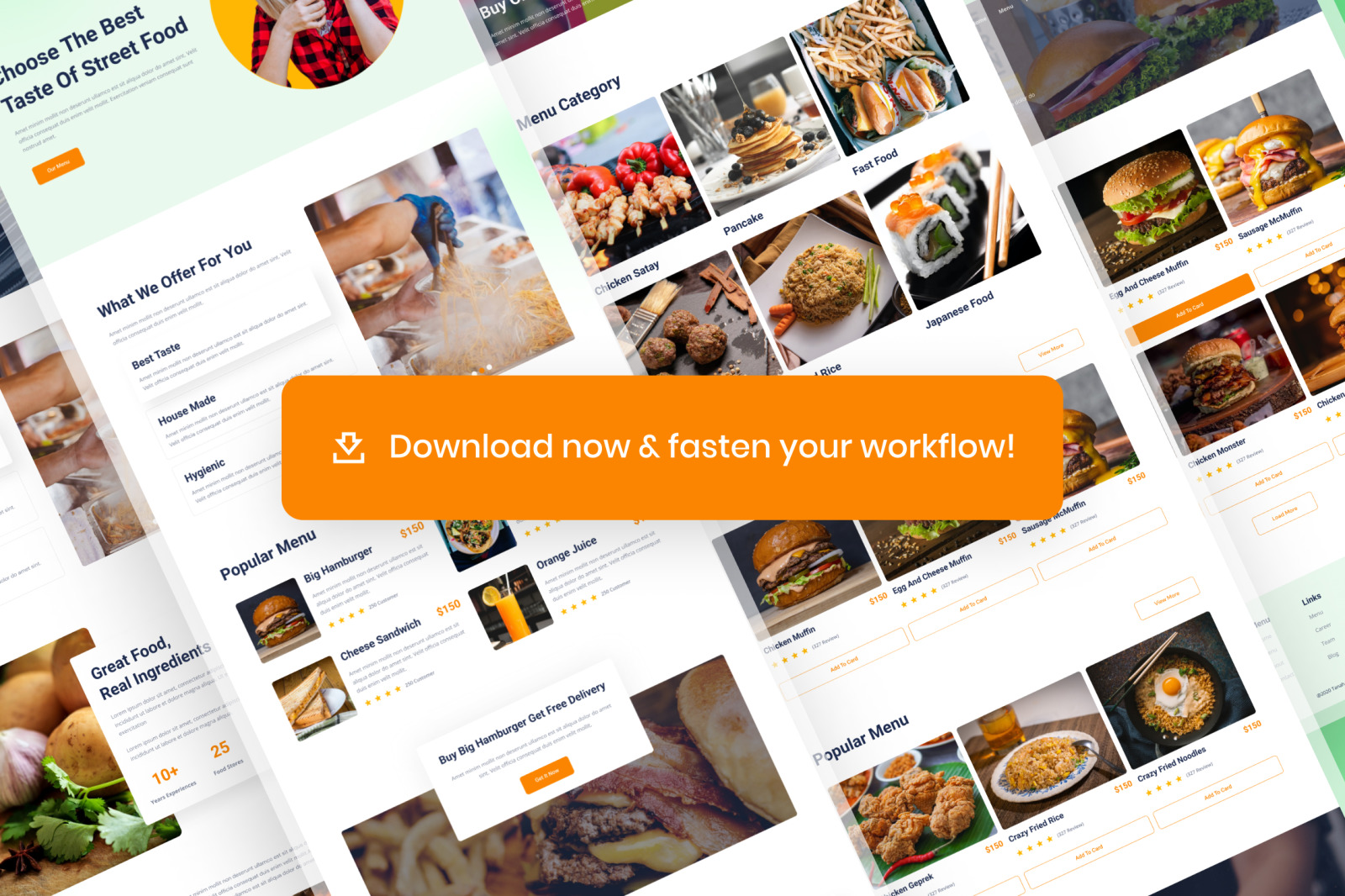 Mangan - Street Food Website template