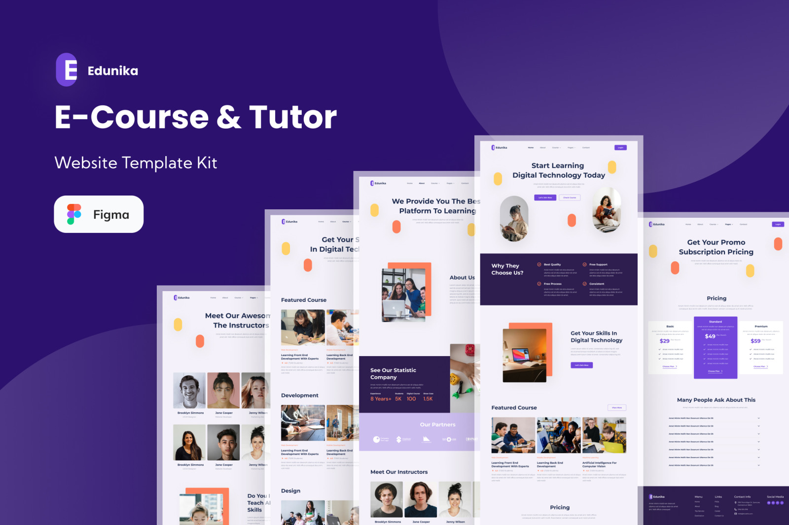 Edunika - Ecourse &amp; Tutor Website Template